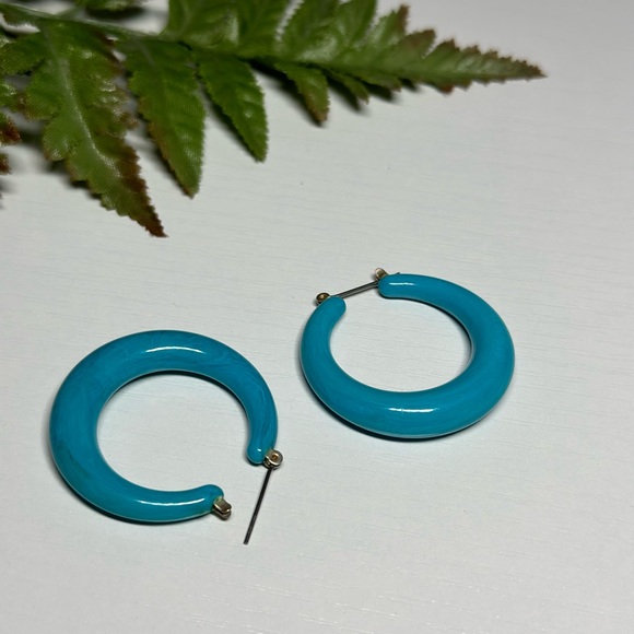 Teal Blue Womens Earrings - Picture 5 of 6